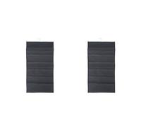 Alipis 2 Pièces Suspendu De Stockage De sous-vêtements Haleter Ultra Vide Compressible Armoire Chariot Plaque Espace Armoire Suspendue en Changeant Double Le Grey en Tissu