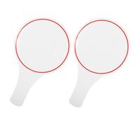 Alipis 2 pièces Tableau Blanc Effaçable Sec Mini Score Board Ardoise Portable Ronde Tableau Effaceur Velleda pour Notation et Vote