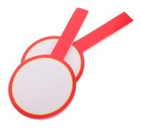 Alipis 2 Pièces Tableau de Score Portatif Double Face Rouge en Plastique | Surface Lisse, Bords Arrondis, Usage Répété, pour Entraîneurs, Enseignants, Juges et Activités en Classe
