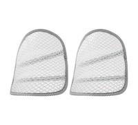 Alipis 2 Pièces Tampon de Massage à la Taille Support Lombaire du siège d'auto Support Lombaire en Maille Lombaire Dorsal Engrener Blanche