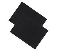Alipis 2 Pièces Tapis Antichoc pour Aquarium en Mousse Épaisse Noire Structure Alvéolée Antidérapante, Étanche et Facile à Nettoyer, pour Poisson et Aquarium