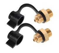 Alipis 2 pièces Valve de Prise Air Gaz pour Réservoir Propane Soupape de Sécurité Compresseur Raccords Port de Réservoir Adaptation Facile sans Fuite