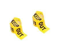 Alipis 2 Rouleaux Ruban de Mise Garde Non Adhésif pour Scène de Crime Ruban de Sécurité Jaune Keep Out Pratique et Flexible pour Divers Usages