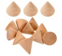 Alipis 20 Cônes en Bois à Peindre pour Loisirs Créatifs Non Peints 20 Pièces, Décoration Moderne pour Étagère et Table