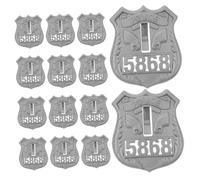 Alipis 20 Pièces Badges de Police Cosplay Pins Décoratifs pour Fête et Déguisement Policier
