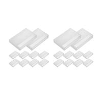 Alipis 20 Pièces Boîte de Rangement, Design Rétro en Plastique | Organisation Pratique des Collections, Surface Lisse et Toucher Confortable, Couleur Blanche, Usage Polyvalent