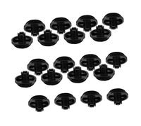 Alipis 20 Pièces Bouton d'interrupteur de ventilateur Twist Knobs Plastic minuterie Pièces de remplacement ventilateur de sol contrôleur de vitesse Plastique Noir
