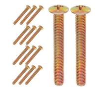 Alipis 20 Pièces Flat Head Screws For Bed Frame Furniture Bolts Mounting Screws For Sofa And Chair Legs Cold Rolled Steel Installation