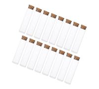 Alipis 20 pièces Lot de Bouteilles Verre avec Bouchon Liège Flacons de Rangement Multifonctions pour Échantillons Décorations DIY Cadeaux et Conservation