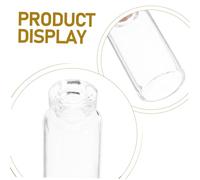 Alipis 20 pièces Lot de Mini Bouteilles Verre Transparentes avec Bouchons Liège Fioles Pendantes pour DIY Décorations Suspendues Souvenirs de Mariage et Projets