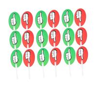 Alipis 20 pièces Lot de Pagaies de Vote Classroom avec Signes Pouce Vert Rouge Pagaies Plastique Réutilisables Oui Non pour Enseignants Interaction Rapide et Participation Active Classe