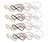 Alipis 20 pièces Lot Porte Cartes Multifonctions Supports Mémo Porte Noms et Numéros de Table pour Mariage Réunions et Décoration de Bureau Design Forme de Lunettes Couleurs Noir Or et