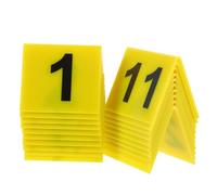 Alipis 20 Pièces Numéros De Table Forme De Panneau De Table Acrylique Marqueur De Numéro Double Face De Restaurant à Réutilisables