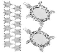 Alipis 20 Pièces Pendentifs Tortue Rétro Alliage Supports Créatifs pour Colliers DIY Charmes Animaux Marins Vintage Base pour Boucles Oreilles Bracelets et Colliers