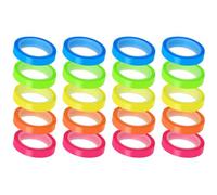 Alipis 20 Rouleaux Lot de 20 Rouleaux de Marque-Pages Adhésifs Transparents Multifonctions, 0,6 CM 0,8 CM X 5 M, Couleurs Vives, Drapeaux Compacts pour Bureau, École et Maison