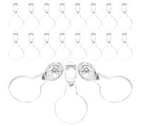 Alipis 200 Attaches Transparentes Multi-Usages pour Boucles D’Oreilles et Pendentifs Bélières en Plastique pour Création de Bijoux DIY Fourniture Artisanale pour Bracelets et Colliers