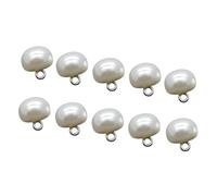 Alipis 200 pièces Boutons Abs Forme Champignon Demi-boule Blanc pour Couture Accessoires DIY Oeillets Poupée Décoration Polyvalente