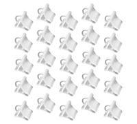 Alipis 200 Pièces Clips Fixes de Jardinage en Plastique Blanc pour Tiges et Branches, Pince à Greffer Stable et Solide, Support pour Légumes et Plantes en Jardin