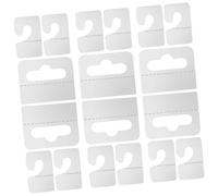 Alipis 200 pièces Crochets Suspendus Auto-adhésifs Transparente PVC pour Étiquettes de Présentation Résistants et Pliables Accessoires Affichage pour Magasins et Vitrines