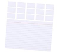 Alipis 200 pièces Lot de Cartes Lignées Blanches pour Fiches Étude Papier Offset Résistant à Encre Format Compact pour Enseignants et Étudiants Notes Organisées et Polyvalentes