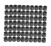 Alipis 200 pièces Marqueurs de Cintres Rond Dents Clips Vêtements Noirs XXS- Étiquettes Codage pour Organisation Penderie