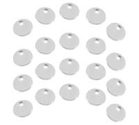 Alipis 200 pièces Pendentifs Ronds Acier Inoxydable Plat pour Fabrication Bijoux Breloques Miniatures pour Bracelets et Colliers DIY Charms Bijoux Simples et Délicats