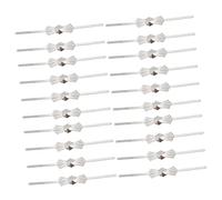 Alipis 200 Pièces Plafond Pendentif Lumière Remplacer Éclairage Insert Lustre Lampe Plafonnier Cuivre Matériel Lanière Perle Rideau Fil Clip Cristal