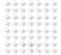 Alipis 200 pièces Support de Colle pour Extensions de Cils Plastique Porte-colle Précis et Portable avec Anneau Pigment Accessoire Professionnel pour Extensions et Faux Cils