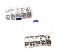 Alipis 200 pièces Vis Sans Tête Acier Inoxydable Kit Assortiment Vis Six Pans Creux pour Fixation Industrielle et Électronique avec Boîte de Rangement