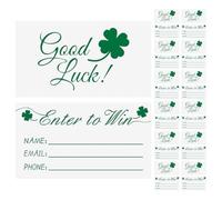Alipis 200pièces Cartes de Tombola Blanches Multi-Usage pour Concours et Jeux Accessoires de Fête Pratiques avec Champs pour Nom Email et Téléphone Feuilles de Bulletins de Participation