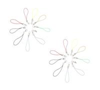 Alipis 200pièces Cordons Porte-clés pour Création Bijoux et Breloques Téléphone Portable Fermoirs Mousquetons pour Petits Objets et Porte-badges