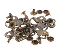 Alipis 20pcs Boucles de Lacets pour Chaussures Extérieures en Acier Inoxydable Résistantes à L'usure, Crochets Robustes pour Randonnée et Pêche