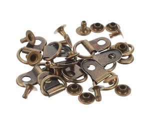 Alipis 20pcs Boucles de Lacets pour Chaussures Extérieures en Acier Inoxydable Résistantes à L'usure, Crochets Robustes pour Randonnée et Pêche