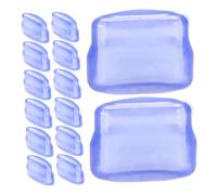 Alipis 20pièces Couvercle Casserole Piédestal Rechange Embout Pvc Antidérapant Pouce Cuisine Support Couvercle Patins Embout Butoir Protection