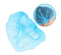 Alipis 20pièces Lot De Bonnets Jetables Non Tissés Bleus Filet Respirant Anti-poussière Pour Maquillage Service Alimentaire Et Nettoyage Confort Et Protection