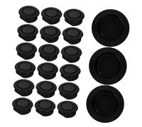 Alipis 24 Pièces Cache Trou Plastique pour Pare-Chocs Avant et Arrière Bouchons -poussière et Débris Compatible Voitures SUV Camions Noir