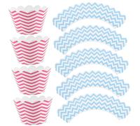 Alipis 24 pièces Caissettes à Cupcakes Papier Résistantes Chaleur Lot de Roses pour Pâtisserie et Décoration de Gâteaux