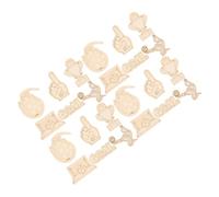 Alipis 24 Pièces Découpes Bois de Football, Formes à Peindre pour | Bois à Surface Lisse, Bords Arrondis et Motifs Sportifs, pour Classes, Maison et Décorations