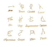 Alipis 24pièces Pendentif Diy Douze Constellations Époxy Pour Collier Kit De Pendentif Soi-même