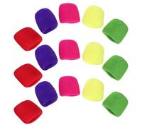 Alipis 25 pièces Bonnettes Mousse Microphone Épaisses Couvre-micros Antivents Colorés pour Ktv Karaoké Studio Enregistrement Protection Anti-bruit et Anti-éclaboussures