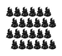 Alipis 25 Pièces Clip Ventouse Aquarium Noir en Abs pour Fixation Tuyau d'eau, Support Polyvalent Compatible Chauffage Aquarium et Colliers de Serrage