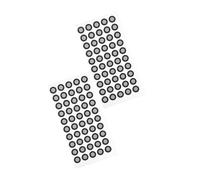 Alipis 2feuilles Marqueurs Ponctuels Réfléchissants Marqueurs de Numérisation par Points de Réflexion Diffuse Points de Réflexion Réfléchissants pour Scanner de Référence de Numérisati