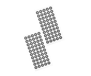 Alipis 2feuilles Marqueurs Ponctuels Réfléchissants Marqueurs de Numérisation par Points de Réflexion Diffuse Points de Réflexion Réfléchissants pour Scanner de Référence de Numérisati