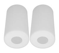 Alipis 2pcs Abat-jour Tambour en Verre Blanc pour Lampe à Tube Transparent, Design Moderne Cylindrique, Facile à Nettoyer, Remplacement pour Lampes de Lecture et Salles à Manger