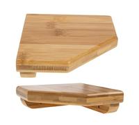 Alipis 2pcs Corner Mur Mount Étagères D'espace De Rangement De Rangement Étagère Flottante pour La Salle De Bain Et Pas D'installation De Forage Conception Moderne pour La