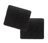 Alipis 2pcs Mentonnière de Rechange pour Casque de Vélo Noir en Éponge PU Coussin Absorbant Les Chocs Ajustement Sécurisé Lors Pratique du Cyclisme