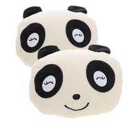 Alipis 2pcs Panda Panda Panda Princer Un Coussin De Tête De Voiture Confortable pour Support De Cou Coucheur D'auto Mignon Et Lavable pour Chaises De Bureau À Longues