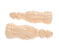 Alipis 2pcs Style Européen Corbe Corbe Rustique Décorative Sculptée Nécaruie Natural Solid Corbels Corbels Style Colonne Romaine Applique pour Étagères