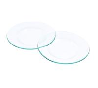 Alipis 2pièces Assiette Verre Transparent pour Réchauffeur De Cire Plat De Remplacement pour Chauffe-Bougie Soucoupe pour Fondant De Cire Plat pour Huile Essentielle