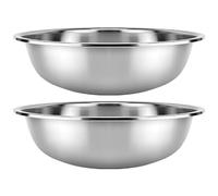 Alipis 2pièces Bassin Inox Multiusage Grand Volume Pour Cuisine Lavage Légumes Fruits Et Mélange Pratiques Empilable Et Résistant